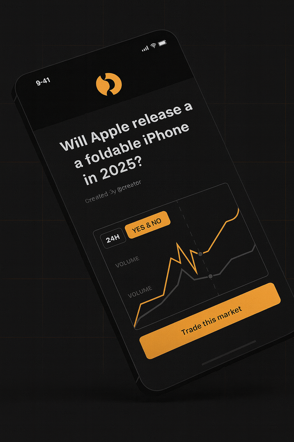 Foursight mobile app showing market